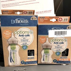 Options+ Anti-Colic Bottle Set - Green